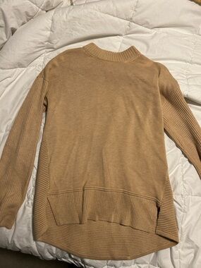 lululemon athletica Tan Cowl Neck Sweater